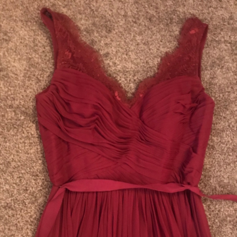 Burgundy bridesmaids dress. Worn only once.